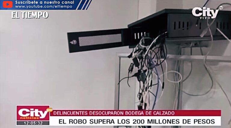 Ladrones roban en empresa y se llevan el sistema de vigilancia