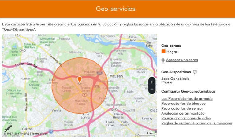 Servicio de vigilancia remota con inteligencia artificial y funcionalidad de geo-cerca